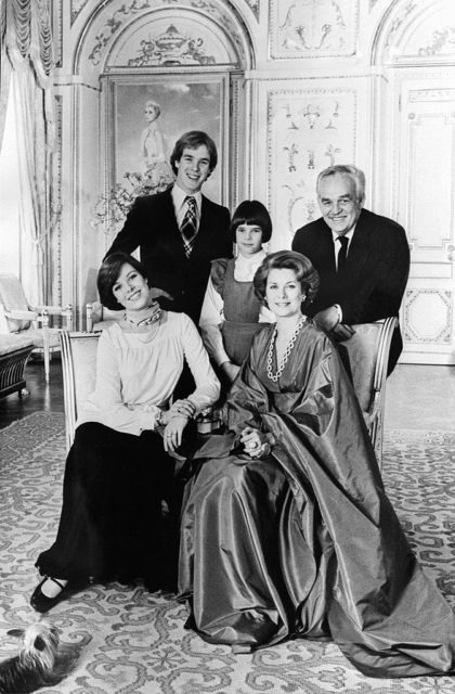 Prince Rainier III, Grace Kelly, and their Children