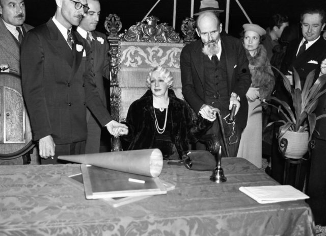 Harry Houdini's widow, Bess, after the last seance, 1936