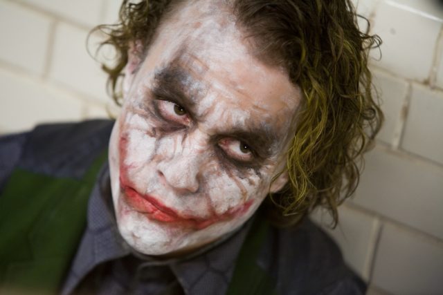 Heath Ledger as The Joker in the Dark Knight 