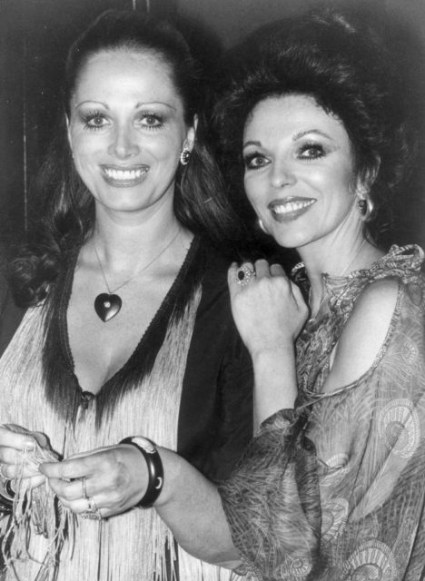 Joan Collins and Jackie Collins 