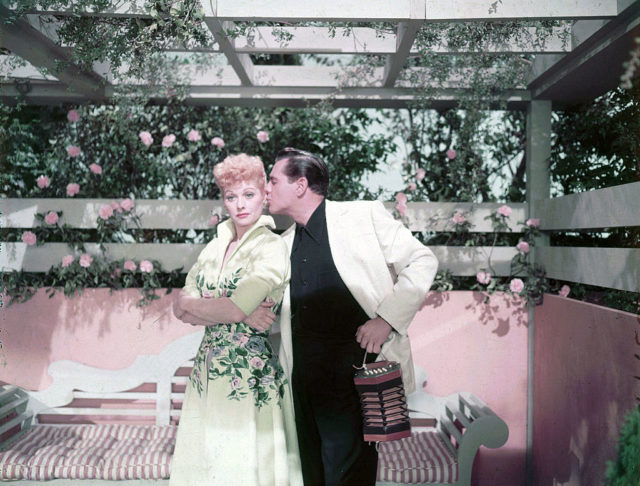 Lucille Ball and Desi Arnaz circa 1955