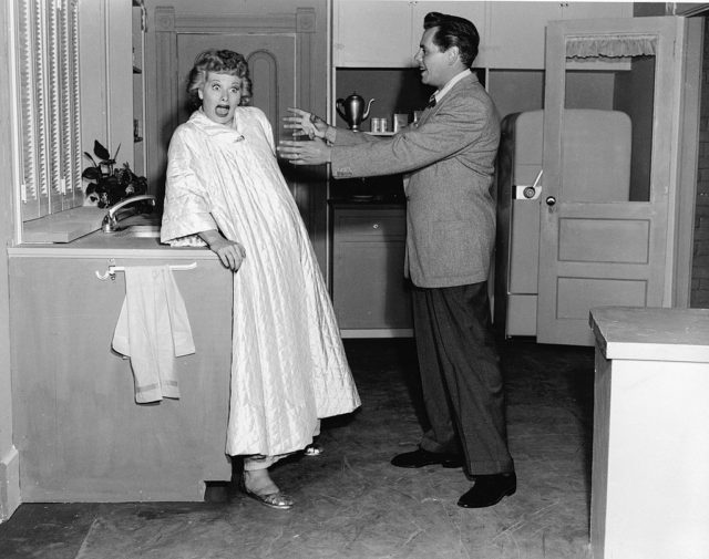 Lucille Ball and Desi Arnaz in I Love Lucy 