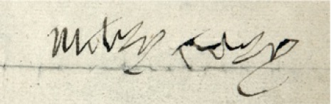 Signature of Mary Boleyn 