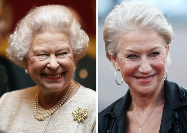 Queen Elizabeth and Helen Mirren