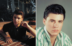 Side by side photos of Ricky Nelson