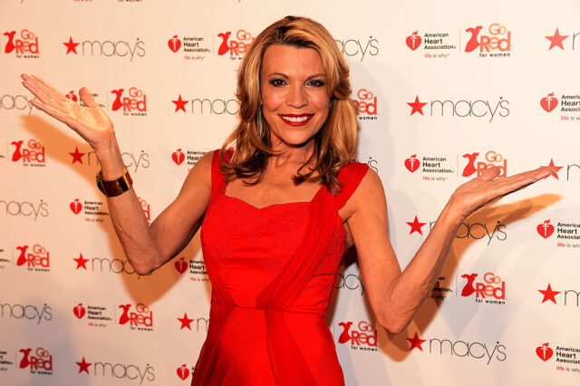 TV Personality Vanna White attends The American Heart Association's Go Red For Women Red Dress Collection in 2016