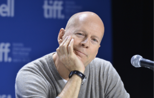 Actor Bruce Willis attends a press conference in 2012