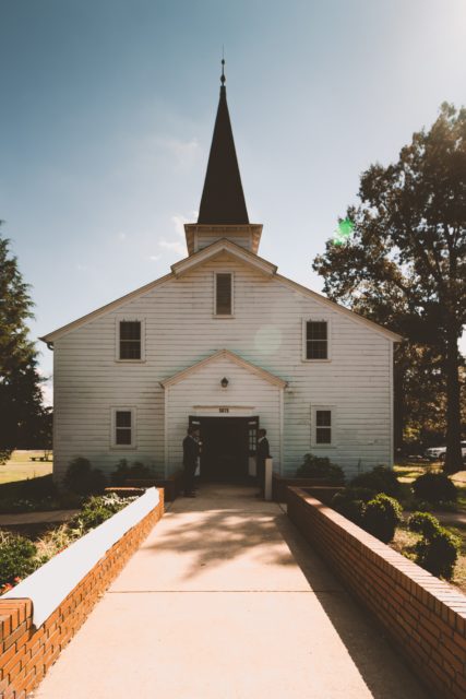 Exterior of a small church