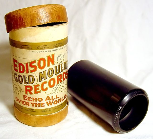 Thomas Edison Gold Moulded record 