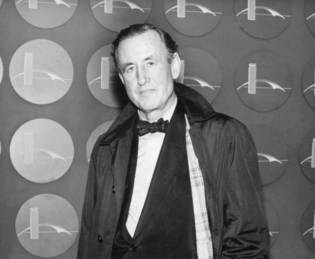 Photo of Ian Fleming in tuxedo