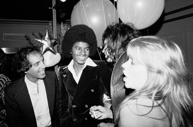 Michael Jackson and Steven Tyler at the club