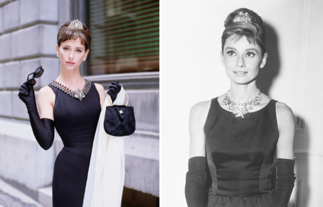 Jennifer Love Hewitt as Audrey Hepburn and Audrey Hepburn 