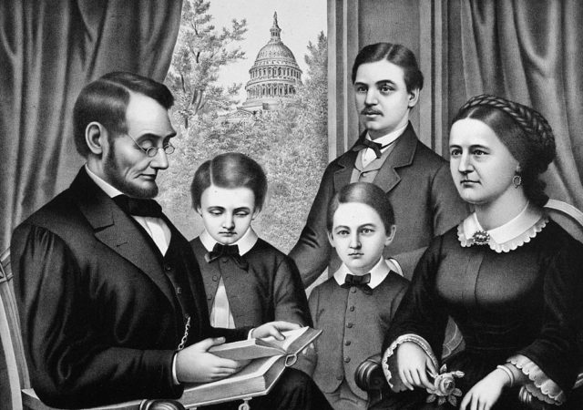 Portrait of the Lincoln family 