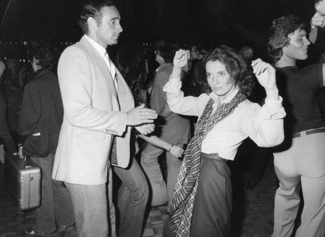 Margaret Trudeau dancing