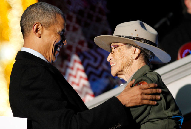 President Obama and Betty Soskin 