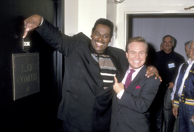 Ray Combs and singer Luther Vandross in 1989