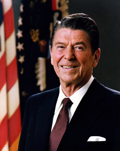 Presidential portrait of Ronald Reagan