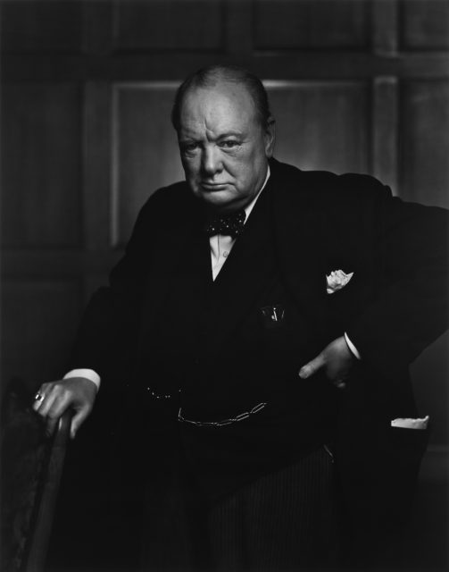 Winston Churchill photographed by Yousuf Karsh 