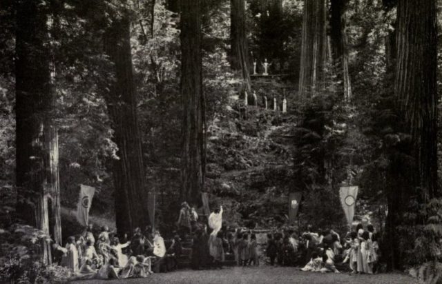 Dress rehearsal for a 'Grove Play'