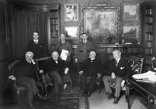 Allied Leaders at Paris peace Conference 