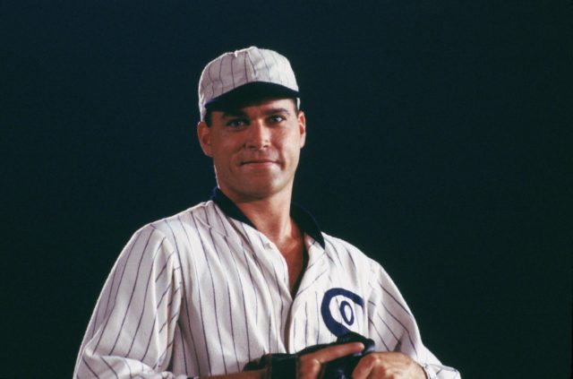 Ray Liotta in a baseball uniform for Field of Dreams