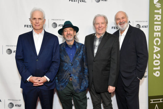 The cast of 'This is Spinal Tap' pose together at a red carpet event