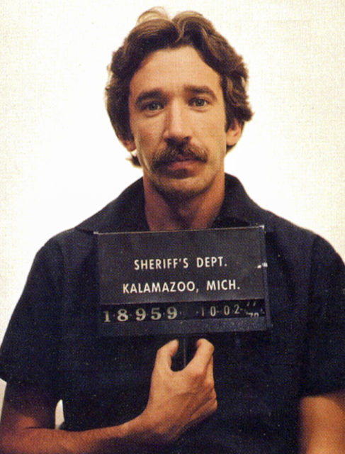 mugshot of tim allen circa 1978