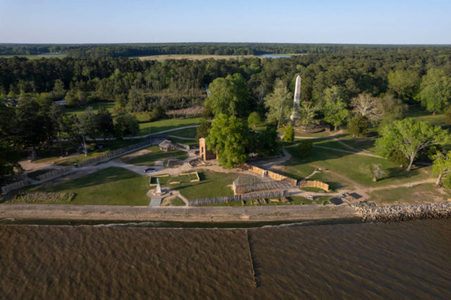 Overhead photo of Jamestown