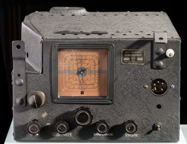 Image of a wireless receiver, the type Amelia Earhart would have used aboard her plane.