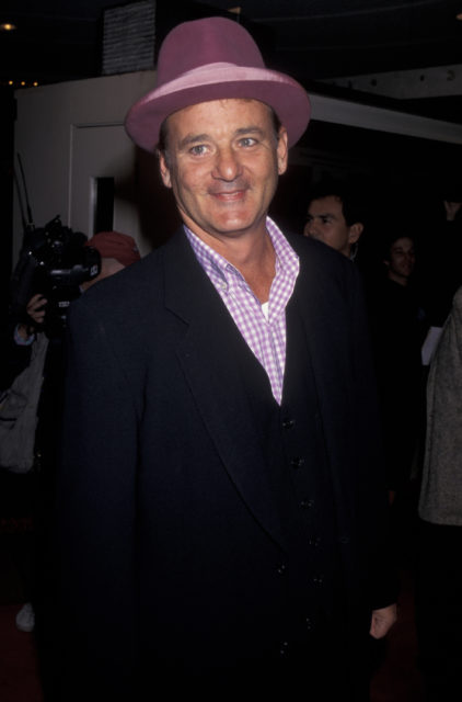 Photo of Bill murray in a pink hat