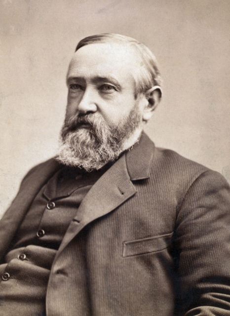 Photograph of former president Benjamin Harrison