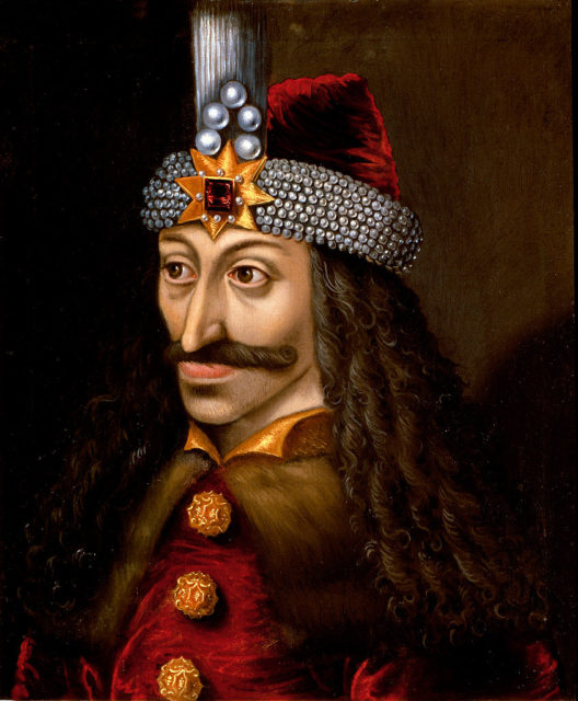 Portrait of Vlad the Impaler.