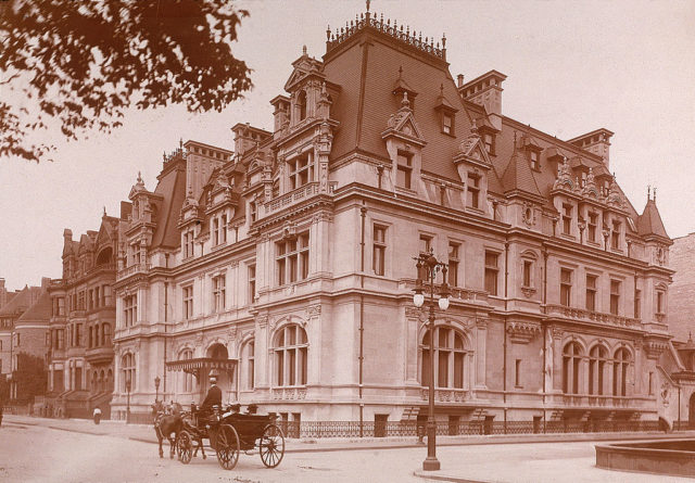 Photograph of John Jacob Astor's Fifth Avenue mansion. 
