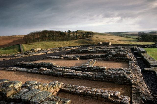 The ruins of Hadrian's Wall