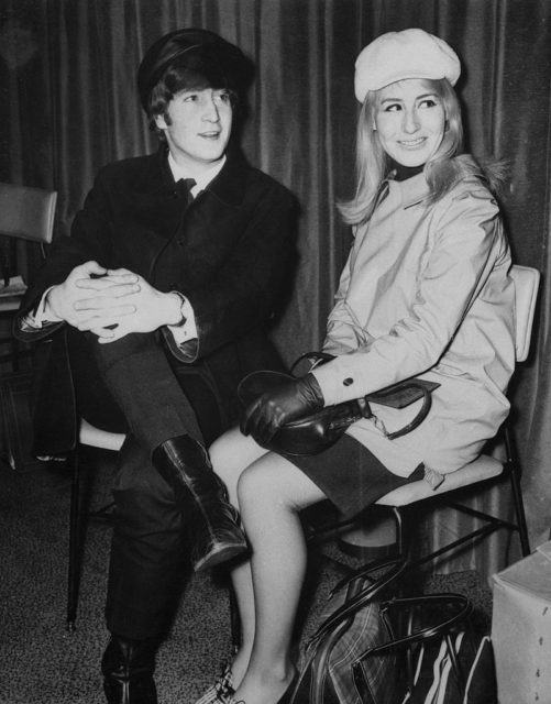 John Lennon and Cynthia Powell 