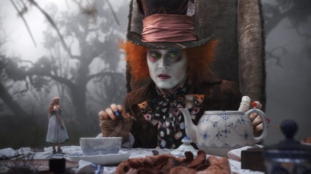 Johnny Depp as the Mad Hatter in Alice in Wonderland 