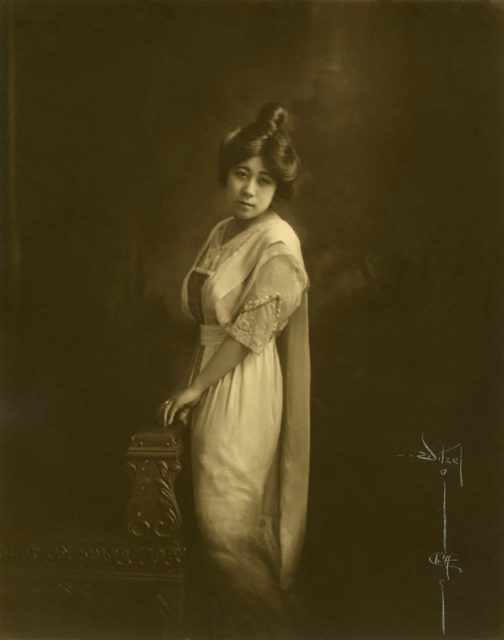 Portrait of Tsuru Aoki. 