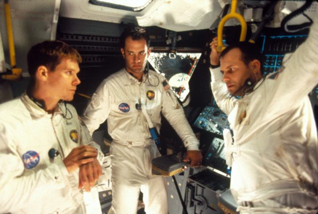 Kevin Bacon, Tom Hanks, and Bill Paxton in Apollo 13