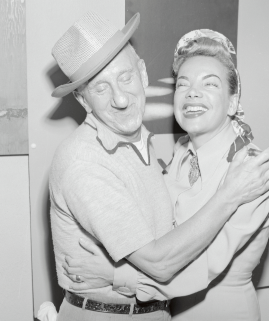 Jimmy Durante and Carmen Miranda