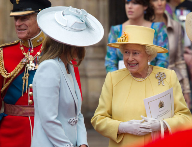 Queen Elizabeth II wore a yellow ensemble to the Royal Wedding of Prince William and Catherine Middleton.