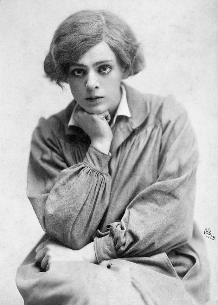 Ethel Barrymore broods for the camera