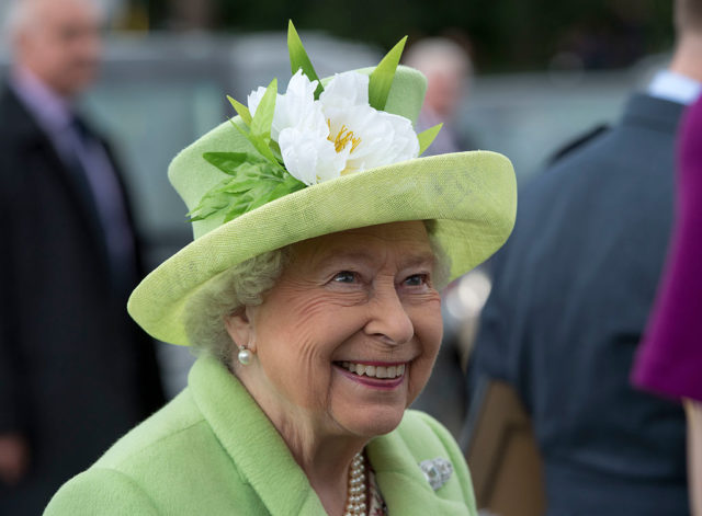 Queen Elizabeth II smiling