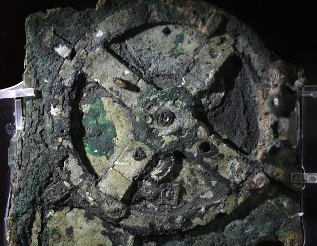 Close-up of the Antikythera Mechanism