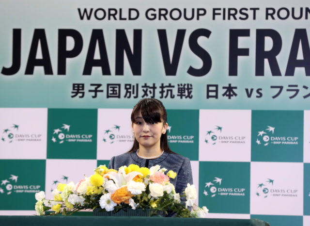 Princess Mako at a conference