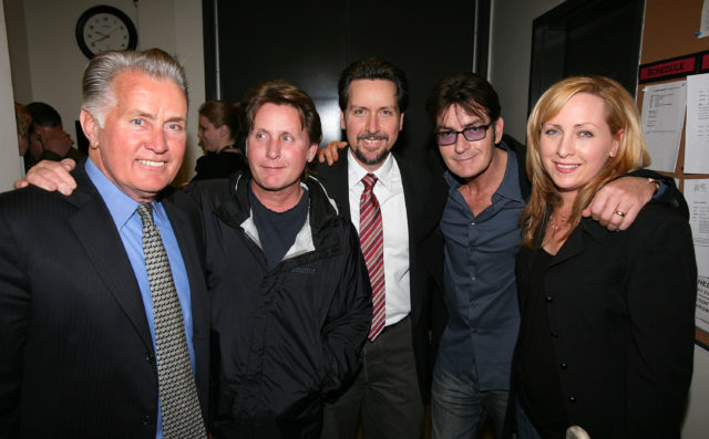 Martin Sheen and his children pose for a picture