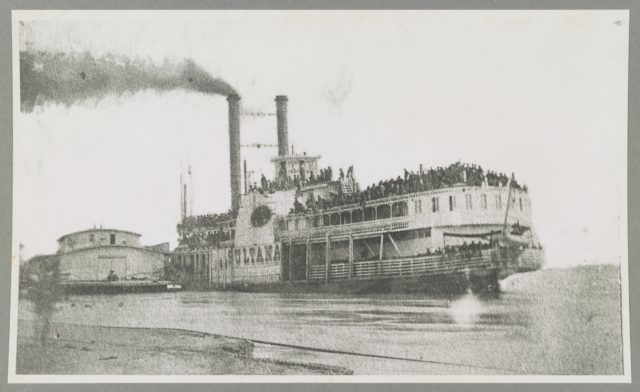 Sultana on the Mississippi River