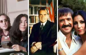John Lennon and Yoko Ono, Richard Nixon, Sonny and Cher