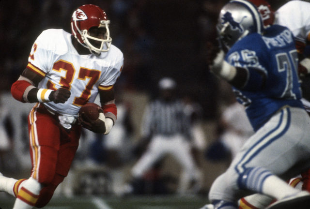 Joe Delaney playing for the Kansas City Chiefs