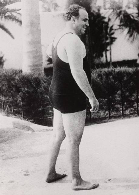 Al Capone in bathing suit