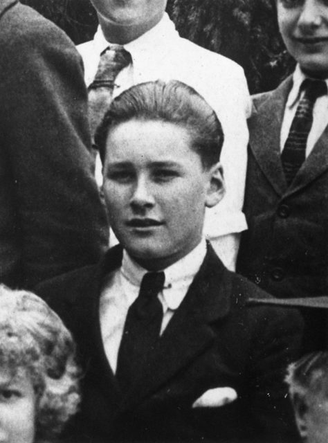 young Erroll Flynn as a schoolboy